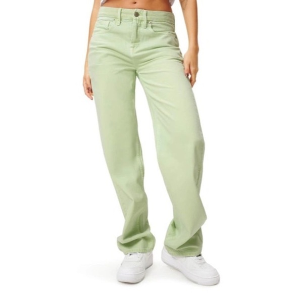 Good American Good ‘90s Loose Fit Jeans in Lime003 Size 16 - Picture 1 of 13